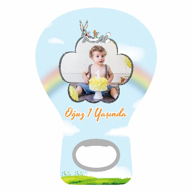 Bugs Bunny  Temalı Balon Açacak Magneti